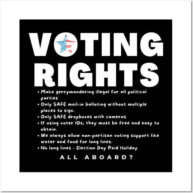 Voting Rights for ALL Wall Art by Bold Democracy